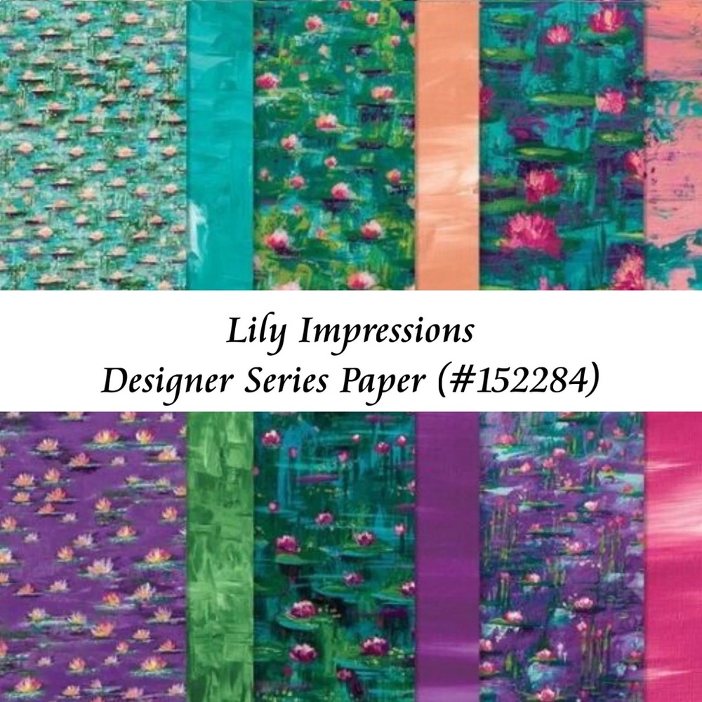 Stampin Up! Lily Impressions 12" X12" DESIGNER SERIES PAPER